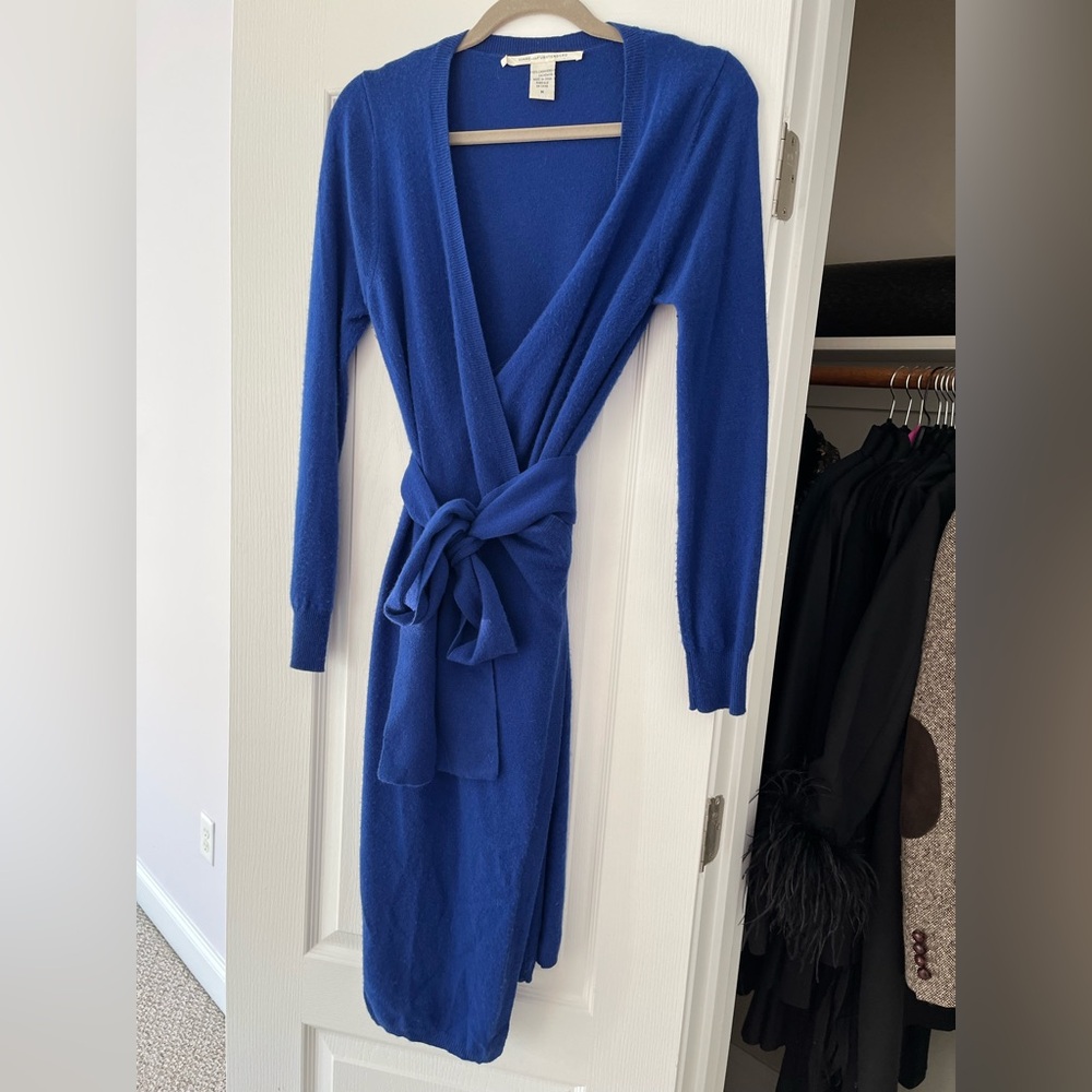 Diane VonFurstenberg cashmere wrap dress